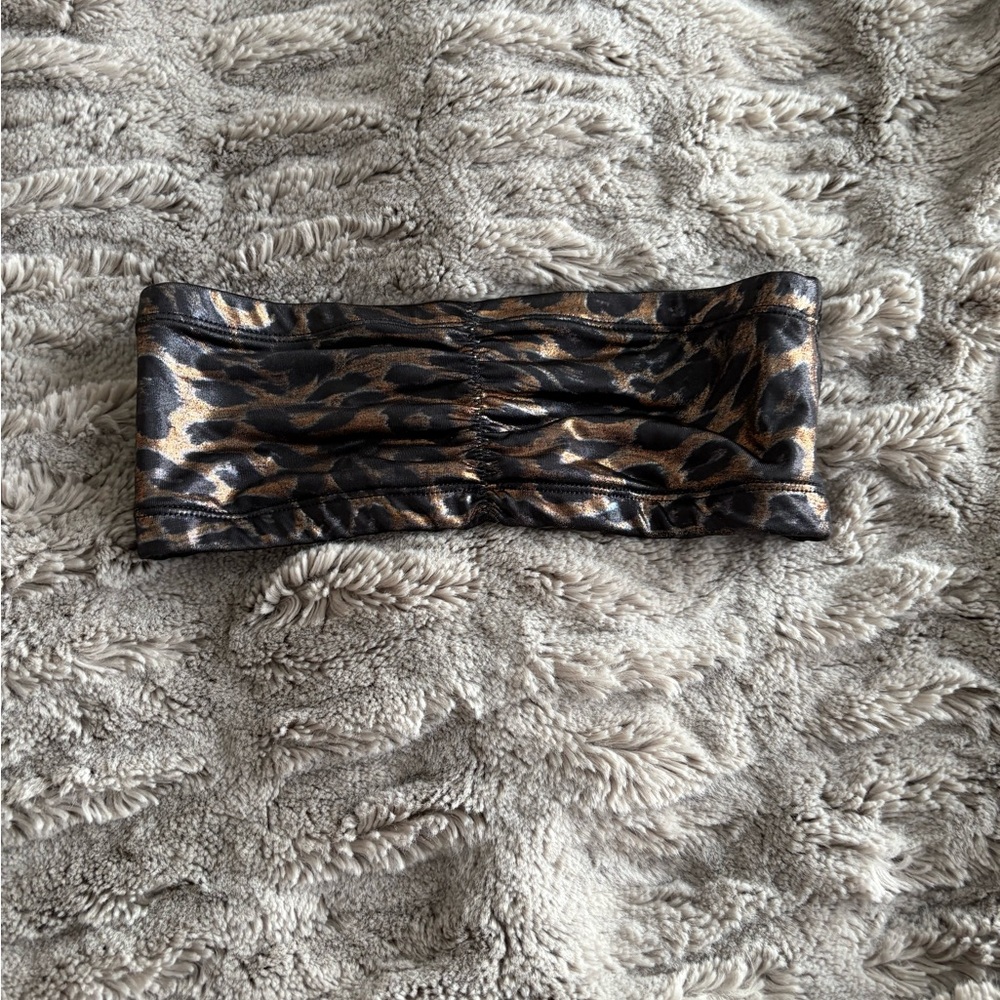 Leopard Print Bandeau Top